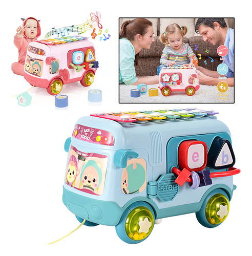 Baby Toy Music Bus, Xilofone Para Crianças, Brinquedos Music