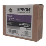 Tinta Ultrachrome Epson Violeta T46yd Para Surecolor P900