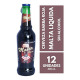 Cerveza Barba Roja Malta Dulce Sin Alcohol Pack X 12 X 330ml