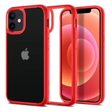 Funda Para iPhone 12 Mini Spigen Ultra Hybrid Rojo