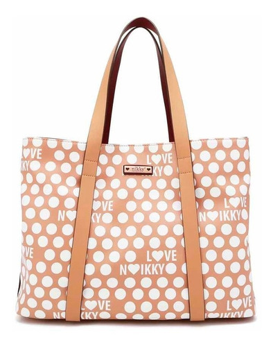 Bolso Shopper Nikky By Nicole Lee Estampado Lunares