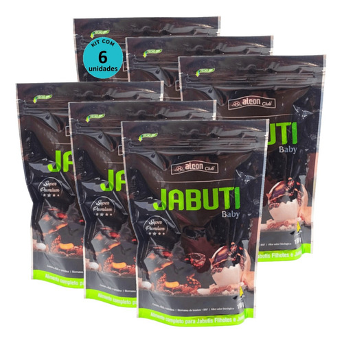 Alcon Club Jabuti Baby 100g Jabuti Filhote E Juvenil Kit 6un