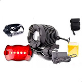 Farol Bike Monster Zoom 1650000 Lumens Led T6 Bateria + 4hs