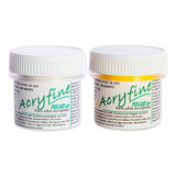 Acryfine Kit X2 Polímeros Pigmentados X 8gr Uñas Esculpidas