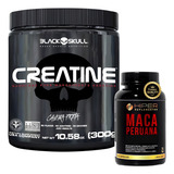 Creatina 300g Black Skull Mais Brinde Super Maca Peruana