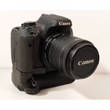 Canon Eos Rebel T6i Con Lente 18/55 Mm + Grip Y Accesorios