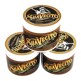 Suavecito Pomada Firme / Strong Hold 4 Oz (paquete De 3)