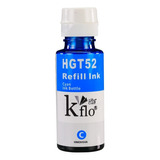 Kflo Tinta Gt52 Compatible Cian 70ml Para Uso En Hp