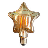 Ampolleta Led Vintage Estrella 4w Ámbar 2700k