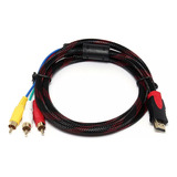 Cable Conversor De Componentes Hdmi A Audi De 3 Rca De 5 Pie