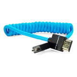 Trenza Delgada En Espiral Corta Kondor Blue 4k Micro Hdmi A