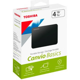 Disco Duro Externo Toshiba Canvio Basics 4tb Portable Negro