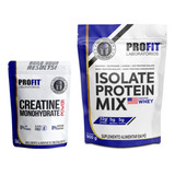 Combo Creatina 300g + Whey Protein Isolate Mix 900g Profit 