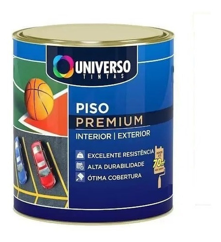 Tinta Para Piso Acrílica Premium Universo 3.6 Litros - Cores