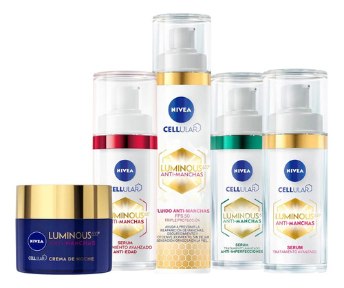 Nivea Rutina Total Luminous Antiedad + Acne