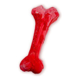 Hueso De Juguete Masticable Resistente Para Perro 18 Cm Color Rojo