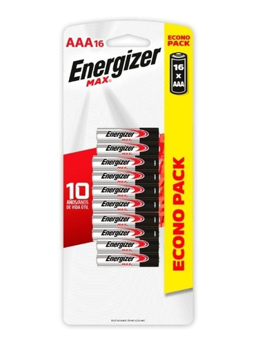 Econopack 16 Baterías Aaa Max - Energizer