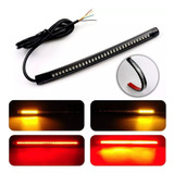 2pz Tira De Led Moto Stop Direccionales Universal Cafe Racer