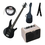 Combo Bajo Yamaha Trbx-174 Forro, Cable, Amplificador Correa