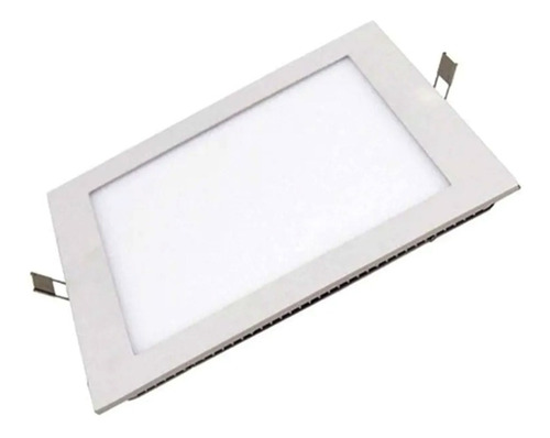 Pack 10 Uni Panel Embutir Led Sica Cuadrado 18w 220v Luz Día Color Blanco