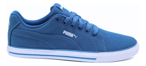 Tenis Puma Hombre Blend V2 Azul Urbano Casual Ligero