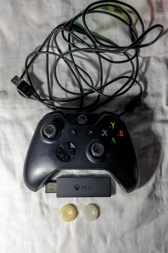 Joystick Xbox One Usado Con Cable Micro Usb Y Adaptador 