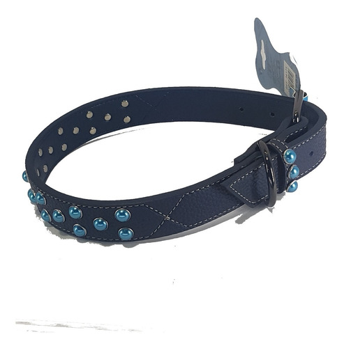 Collar Perlas Perro Eco-cuero Con Perlas Talla L/xl Tps