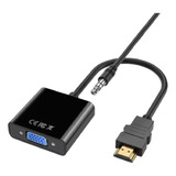 Adaptador Convertidor Cable Hdmi A Vga 1080p 