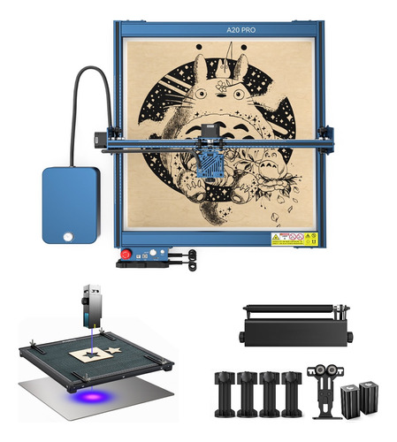 Atomstack A20 Pro 20w Grabador Láser+ Rodillos+ Panal Placas