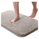 Alfombra De Baño Shaggy Fiber Absorbente Y Antideslizante, 4