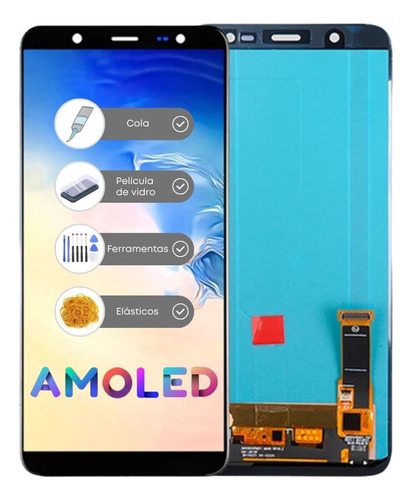 Frontal Tela Display Touch P/ J8 J800 J810 Amoled + Brindes