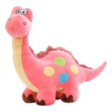 Peluche Dinosaurio Fucsia Colores Kawaii Grande