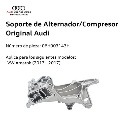 Soporte De Alternador Compresor Audi Q5 2009 Foto 3