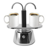 Cafetera Italiana Gowenic 2, Moka Pot De Acero Inoxidable, 1