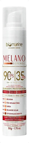 Biomarine Melano Defense Clareador E Protetor Fps90 50g 