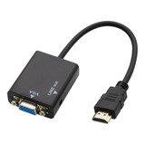 Adaptador Conversor Vga A Hdmi Con Conexión De Audio Philco