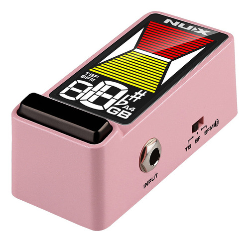 Nux Ntu-3 Pnk Afinador Electrónico Pedal Pantalla Guitarra Color Rosa