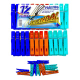 24 Pack Pinza Para Ropa Tendal Enkaplast Inox 12 Piezas C/u