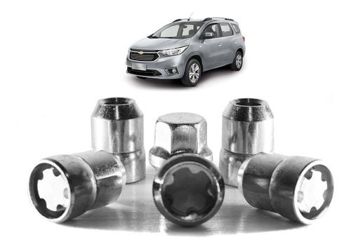 Tuercas Bulones De Seguridad Antirrobo P/ Chevrolet Spin