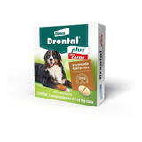 1 Vermifugo Drontal Plus Carne Cães Até 35 Kg C/ 2 Comp.