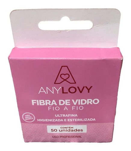 Fibra De Vidro Fio A Fio Any Lovy 50 Uni Para Unhas