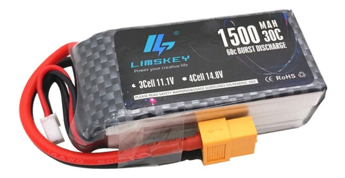 Bateria 1500mah 3s 30c Limskey(aeromodelo/carro Rc/lancha)