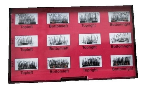 6 Pares Pestañas Magnéticas Postizas Snap Lashes C/envío