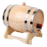 Dispensador De Whisky J En Barril De Vino De Madera De 1 Lit