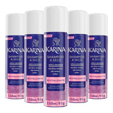  Kit 5 Shampoo A Seco Karina Revitalizante Volume 150ml