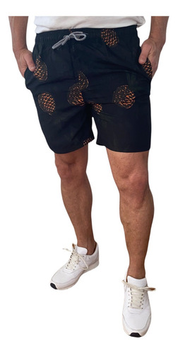 Short Malla De Baño Hombre Con Suspensor Traje De Baño