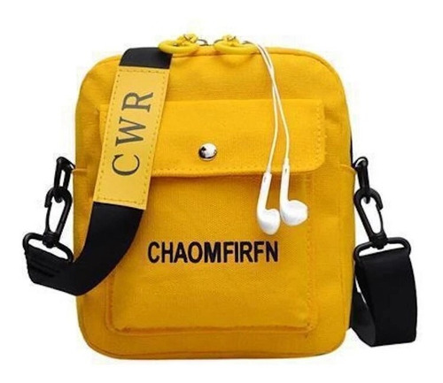 Bolsa De Ombro Shoulder Bag Streetwear Tiracolo Amarelo