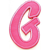 Parche Pp Letra Rosa Escuela G Parche Bordado A-z Parches Bo