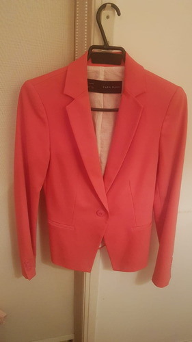 Blazer Zara Color Fucsia Dama Usado