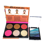 Paleta De Rubores Iluminador + Paleta De Sombras